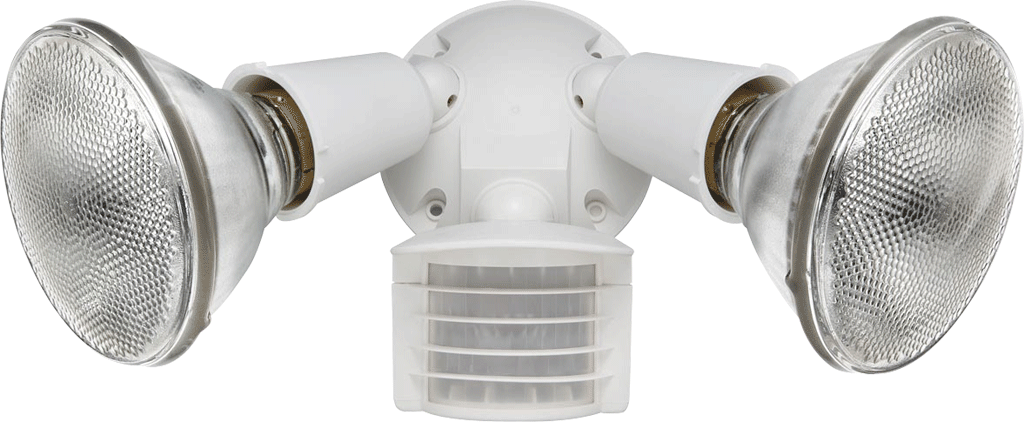 Outdoor sensors, Luminator 110 Sensor 2 Floods 300W, 120V Round Cover white