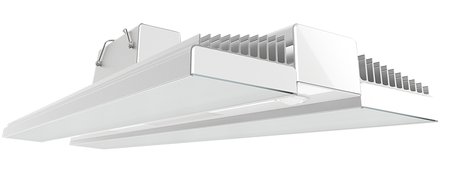 NEW_LED_RAIL_HIGH_BAY 54007 Lm RAIL 400W 5000K Led 120-277V Lc Sensor Batt B/U Al
