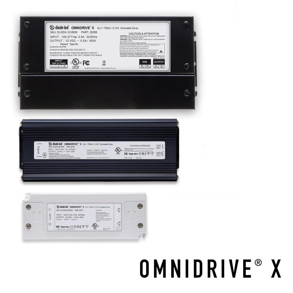 OMNIDRIVE X 2in1 Electronic and 0-10V LED Dimmable Driver Multi-format driver