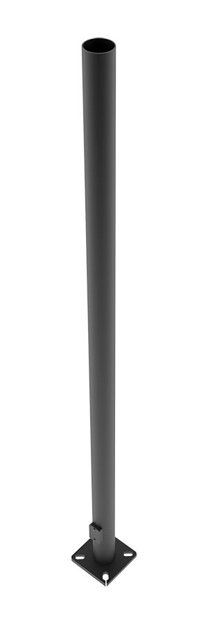 Poles, PR4, Round pole, 4 inch, 7 gauge, 30 feet, drilled