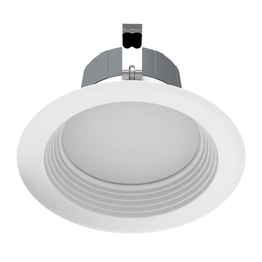 Retrofit Downlights, 715 lumens, Retrofit downlight, 8W, 4 inches, round, 90CRI, 5000K, 120V, white, baffle