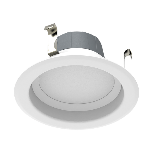 Retrofit Downlights, 712 lumens, Retrofit downlight, 8W, 4 inches, round, 90CRI, 5000K, 120V, white, smooth