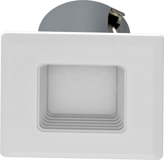 Retrofit Downlights, 713 lumens, Retrofit downlight, 7W, 4 inches, square, 80CRI, 2700K, 120V, white, baffle