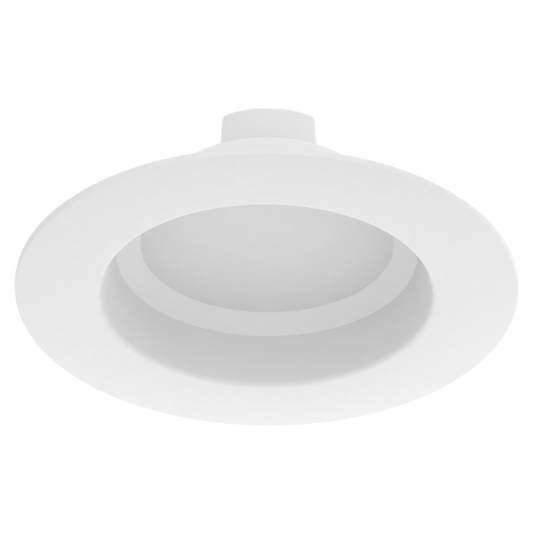 Retrofit Downlights, 625 Lumens, Eco Recessed, 6 Inches, round, base E26, smooth, white, 7W, Plastic, 120V, 3000K, 80CRI, Triac