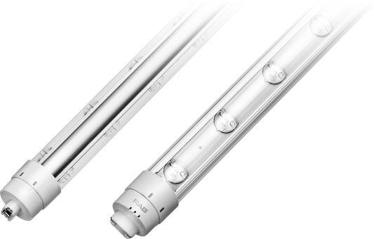 Linear Tubes, 3900 lumens, T8, 29.5W, 6 feet, plastic 2 sided, 80CRI 6500K, double ended wiring method, ballast bypass