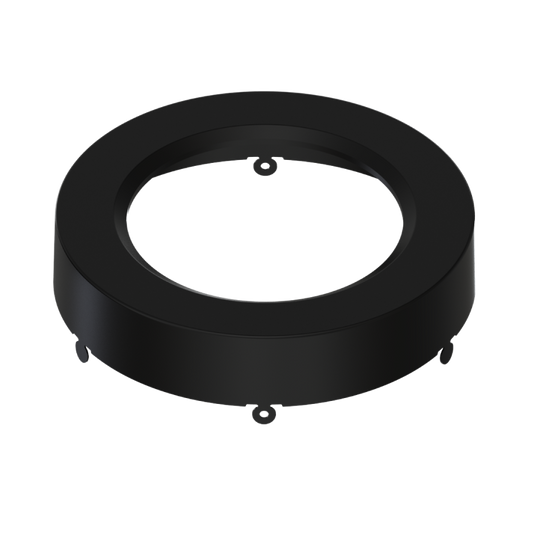 SURFACEFLUSHMOUNTS,SURFACEFLUSHMOUNTS_RESIDENTIAL  Lm Color Trim For 5.5" Sm Round Black Smooth