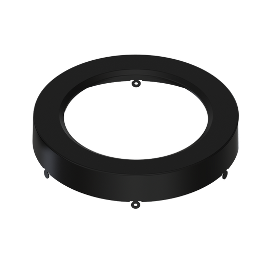 SURFACEFLUSHMOUNTS,SURFACEFLUSHMOUNTS_RESIDENTIAL  Lm Color Trim For 7" Sm Round Black Smooth