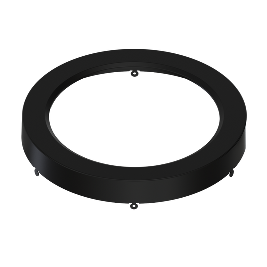 SURFACEFLUSHMOUNTS,SURFACEFLUSHMOUNTS_RESIDENTIAL  Lm Color Trim For 9" Sm Round Black Smooth