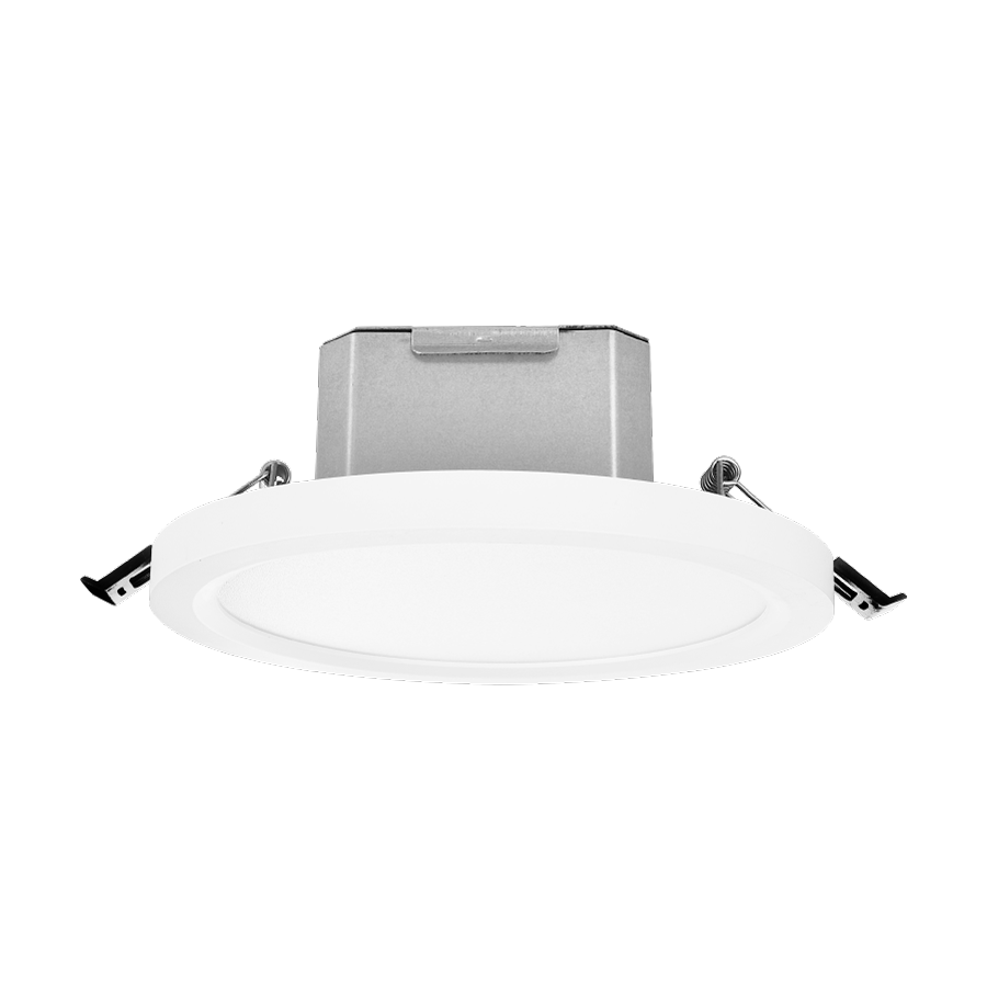 Surfaceflushmounts 1050 Lumens Sm 3In1 6" round 12W CRI90 5CCT 120V white edge-lit