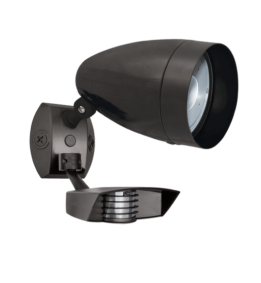 Outdoor sensors, 1490 Lumens, STEALTH 110, sensor, with HBLED 13W, 5000K, LED, bronze