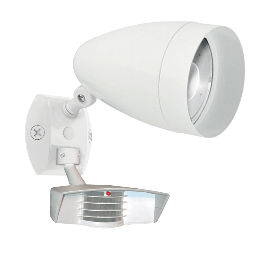 Outdoor sensors, 1259 Lumens, STEALTH 110, sensor, with HBLED 13W, 4000K, LED, white