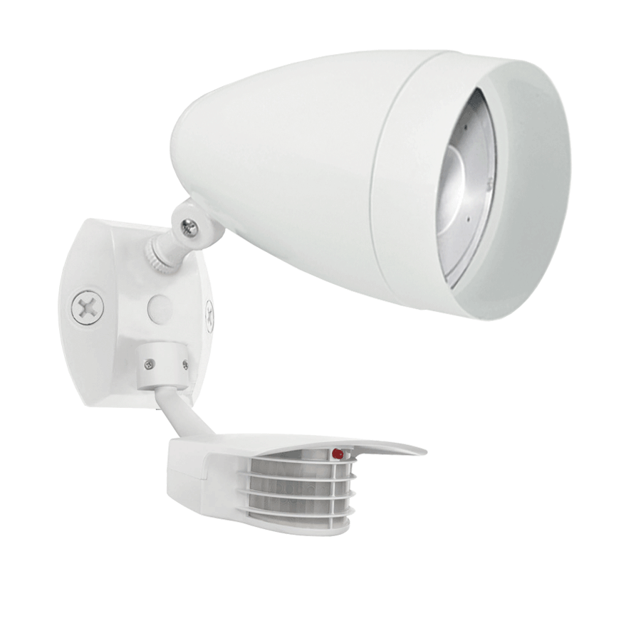 Outdoor sensors, 1259 Lumens, STEALTH 200, sensor, with HBLED 13W, 4000K, LED, white