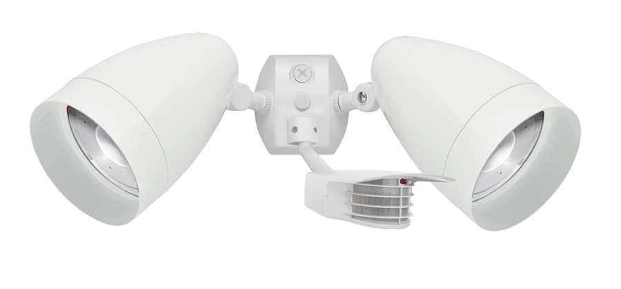 Outdoor sensors, 2518 lumens, STEALTH 200, sensor, with two HBLED 13W, 4000K, LED, white