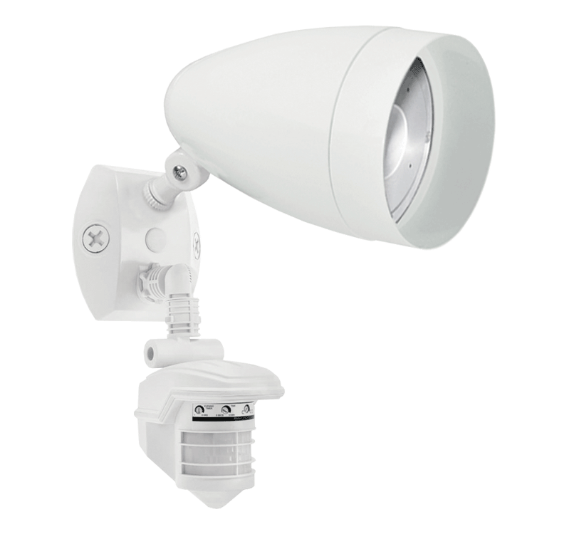 Outdoor sensors, 1259 Lumens, STEALTH 360, sensor, with HBLED 13W, 4000K, LED, white