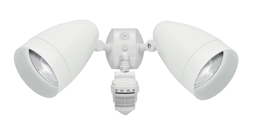 Outdoor sensors, 2518 lumens, STEALTH 360, sensor, with two HBLED 13W, 4000K, LED, white