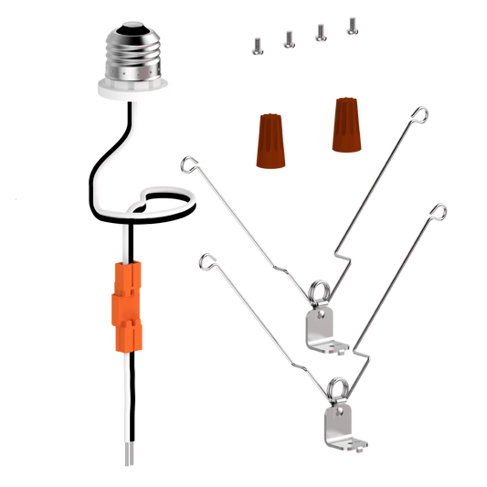 Surface Flush Mounts Lampsocket Set For 5.5/7/9 sm compatible with 6INCH can