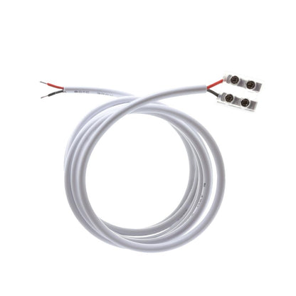 Tape Light Terminal Block, 8mm, Lead Wire Attached (Tape to Wire), 60 in. 20 AWG Splice Wire, White