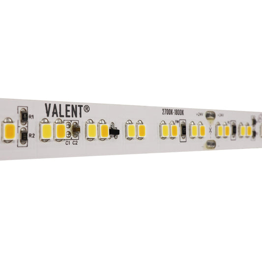 VALENT Warm Dim LED Tape Light, 150lm, 2700K-1800K, 16.4 ft. Spool