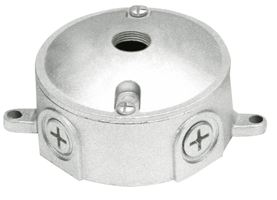 Outdoor accessory, Weatherproof Round Box 3/4 inch One 1/2 inch Hole Cover
