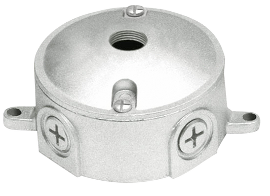 Outdoor accessory, Weatherproof Round Box 3/4 inch One 1/2 inch Hole Cover